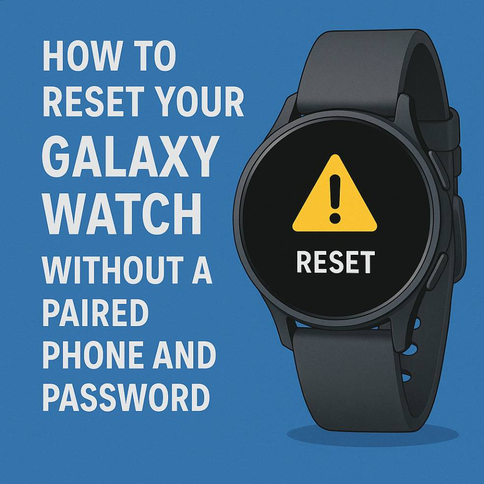 How to Reset Your Galaxy Watch Without a Paired Phone and Password