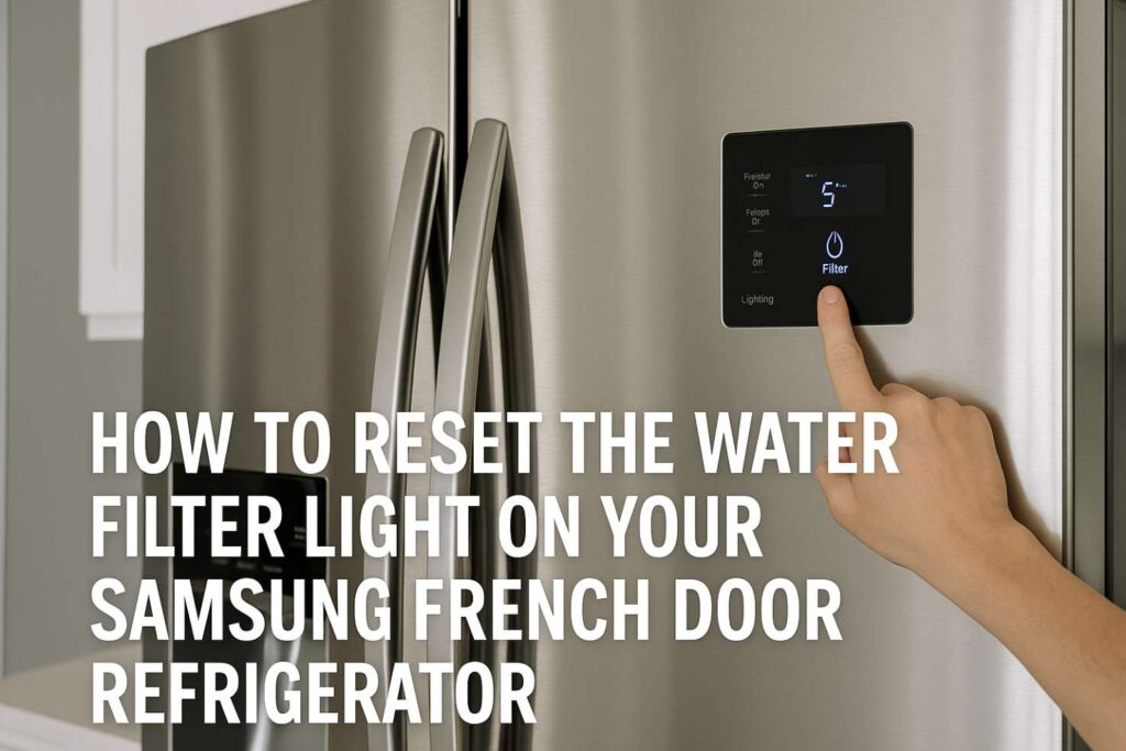 How to Reset the Water Filter Light on Your Samsung French Door Refrigerator: A Step-by-Step Guide