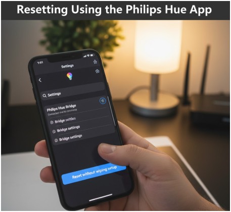 Resetting Using the Philips Hue App