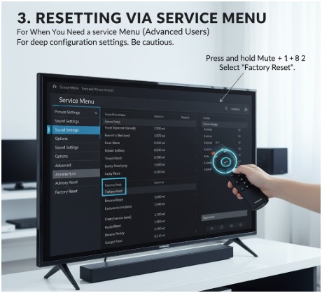 Resetting via Service Menu (Advanced Users)