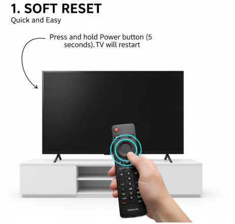 Soft Reset: Quick and Easy- How to Reset Samsung TV